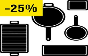25% korting op een selectie van accessoires in de Zanussi webshop!
